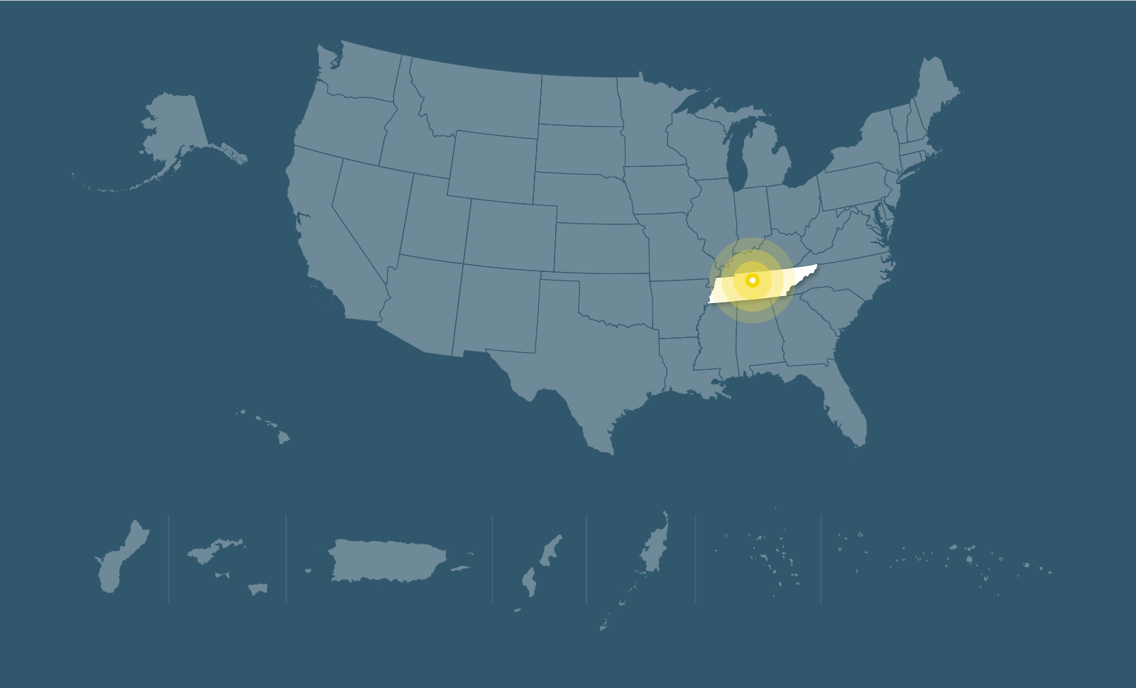 Map of Nashville, TN 