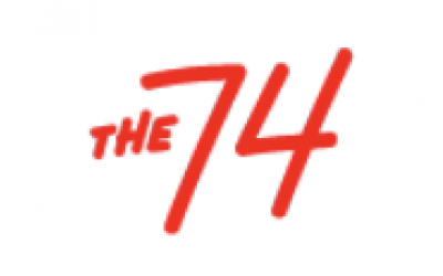 Masthead for The 74 education news media outlet