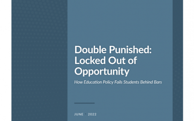 Title page of Bellwether's Double Punished: Locked Out of Opportunity analysis